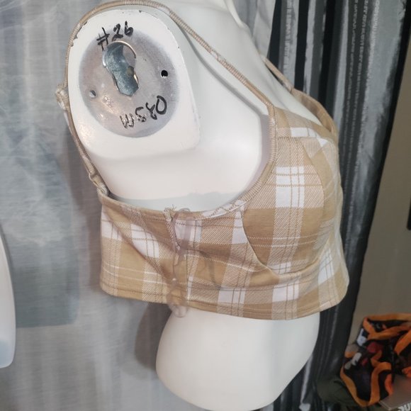 J for Justify - Flirty Plaid Crop Top - Picture 2 of 7